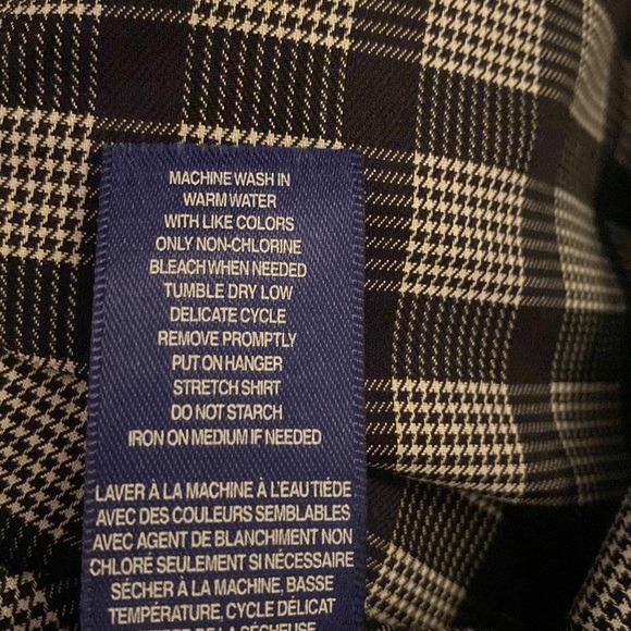 Grafton 1853 Black Checked Button Down Shirt, size S - Picture 4 of 6